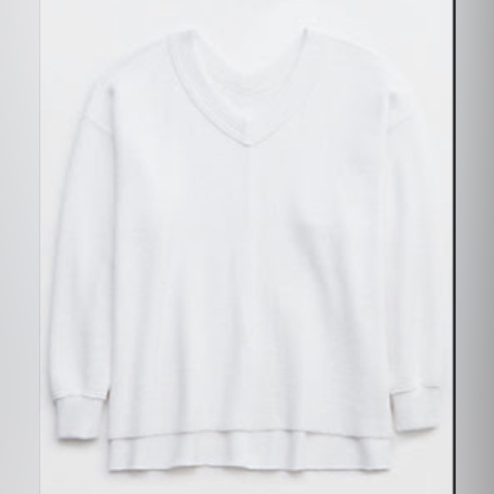 Aerie Wonder Textured V-Neck Sweatshirt